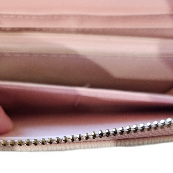 BEBE Gianna Dusty Rose Zip-Around Clutch Wallet - Picture 4 of 16